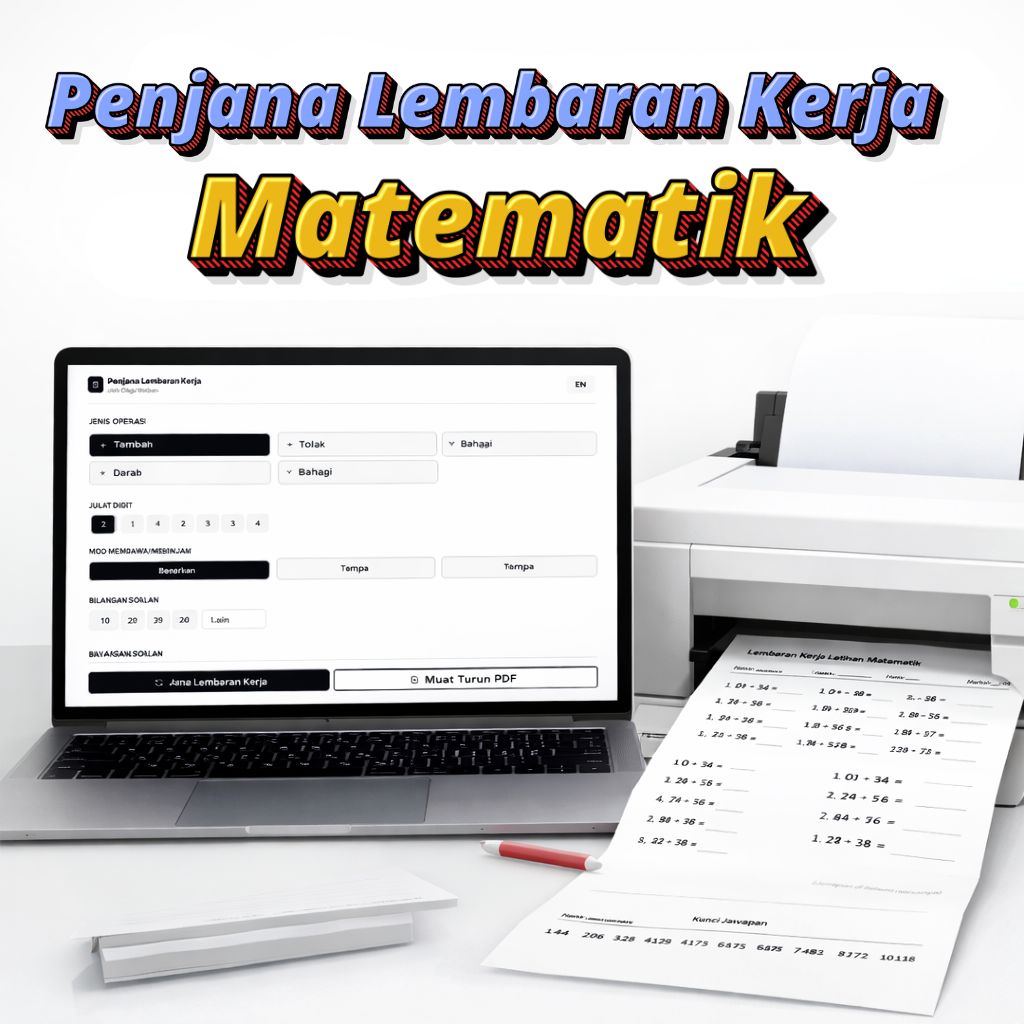 Generator Lembaran Matematik